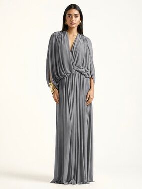 berta dress in burgundy deme by gabriella Deme By Gabriella Berta Dress